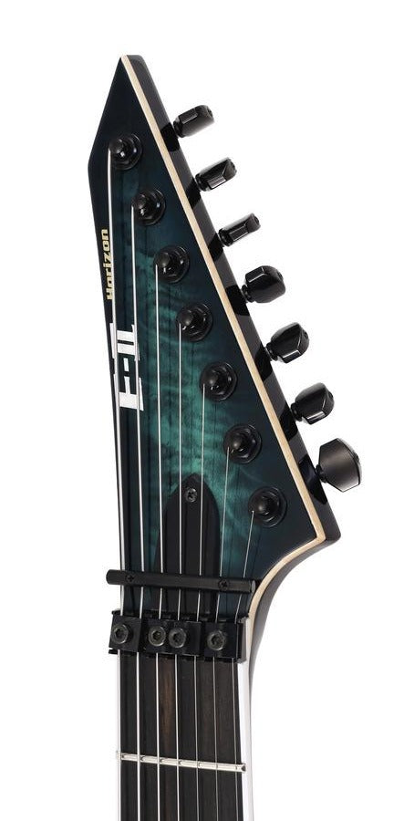 ESP E-II HORIZON FR-7 Guitare électrique 7 cordes (Black Turquoise Burst)