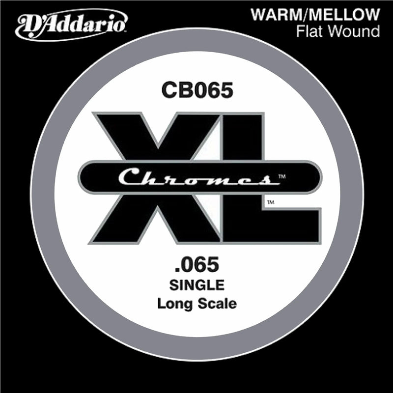 D'Addario CB065 Chromes de basse guitare unique à longue échelle .065