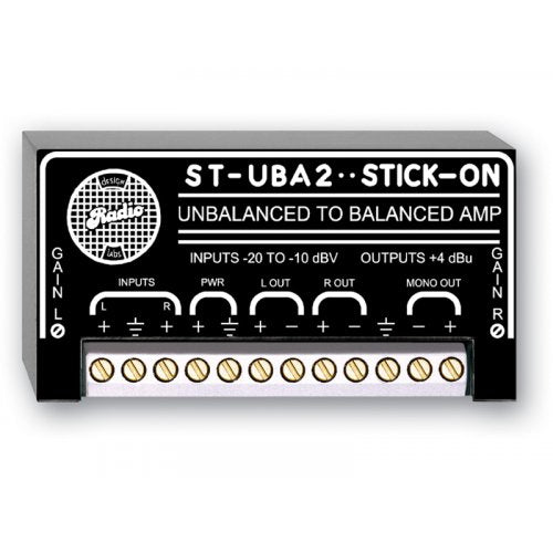 RDL ST-UBA2 Unbalanced to Balanced Amplifier 2-Channel