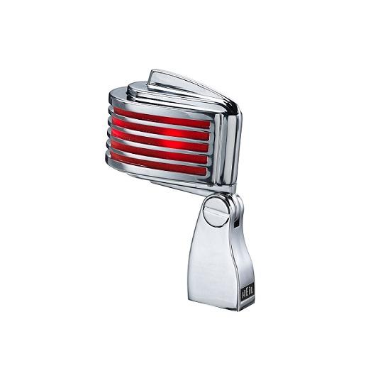 Heil Sound Fin Red Chrome Mic With Red Led - Red One Music
