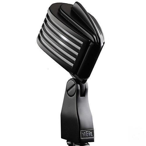 Heil Sound Fin Bk Wt Fin Black Mic With White Led - Red One Music