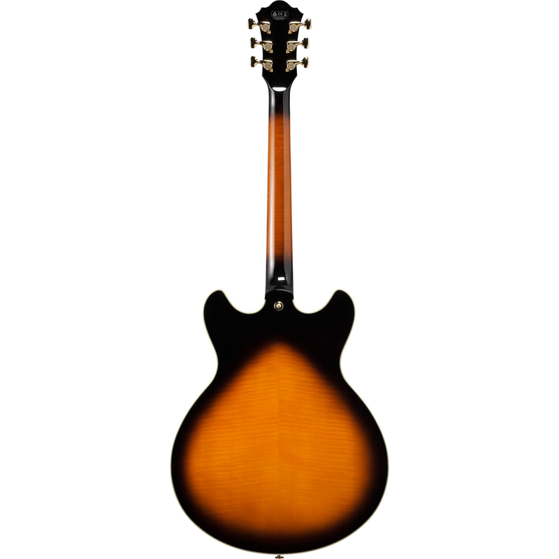 Ibanez AS2000BS AS Artstar - Guitare électrique Semi-Hollow Body avec 2 micros Super 58 - Brown Sunburst 