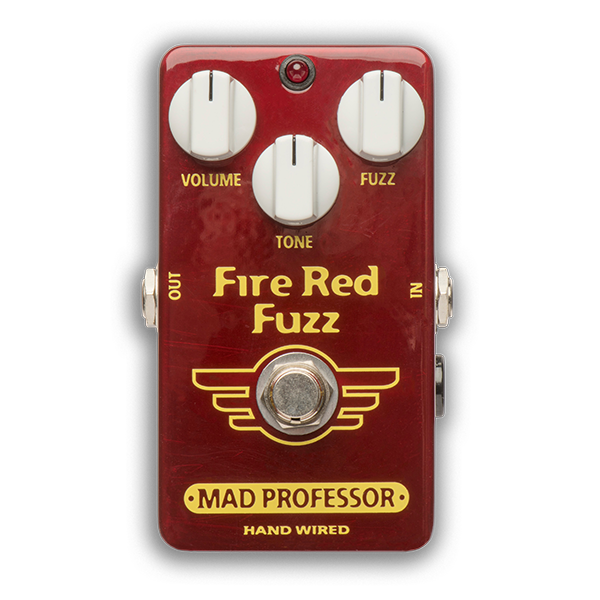 Mad Professor FIRE RED Fuzz Guitar Effects Pedal - Hand Wired
