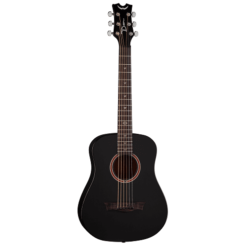 Dean Fly Bks Black Satin Acoustic Guitar - Red One Music