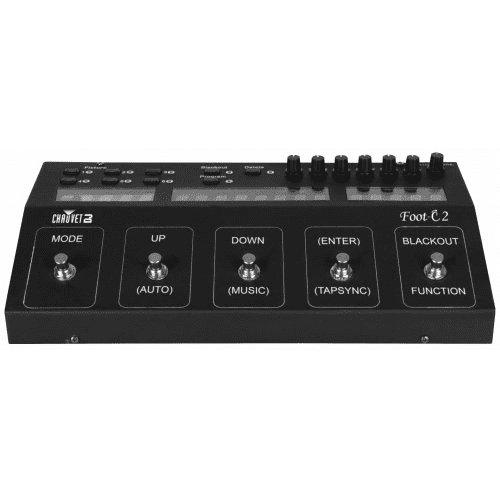 Chauvet Foot C-2  Full-Featured Compact Dmx Foot Controller With Up To 36 Channels Of Control - Red One Music
