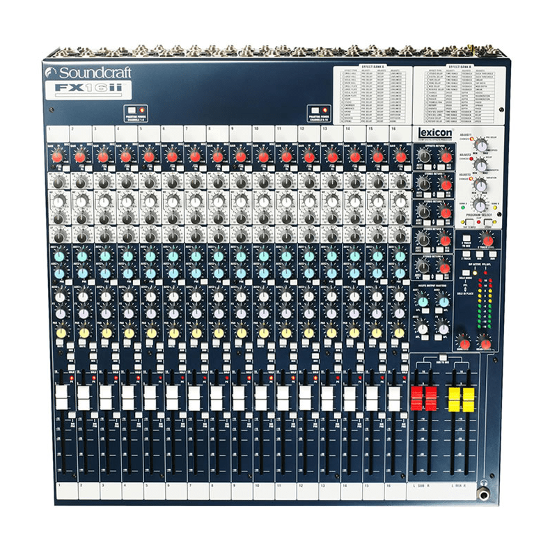 Soundcraft FX16II 16 Channels Mixer With Effects - Red One Music
