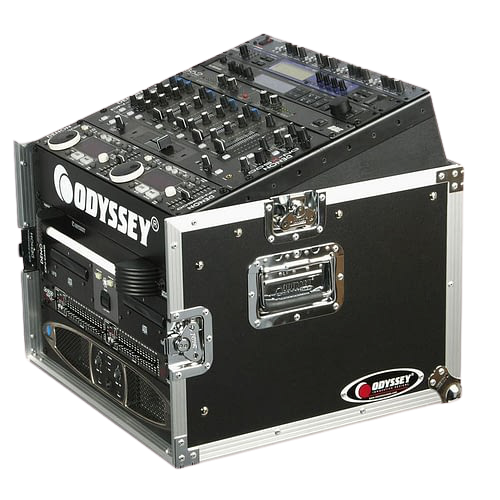 Odyssey FZ1006 - Rack combiné vertical 6U incliné sur le dessus 10U