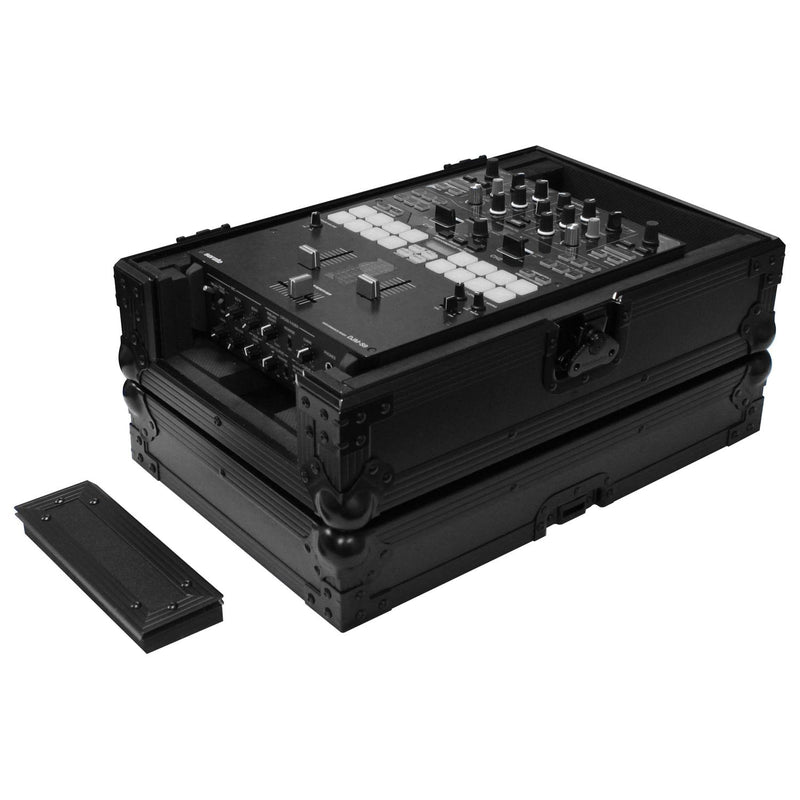 Odyssey FZ10MIXXDBL Flight case universel noir pour table de mixage DJ au format 10″ avec compartiment arrière extra profond