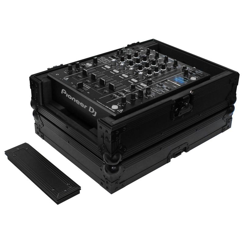Odyssey FZ12MIXXDBL - Flight Case pour table de mixage DJ universel noir au format 12″ avec compartiment pour câbles arrière extra profond