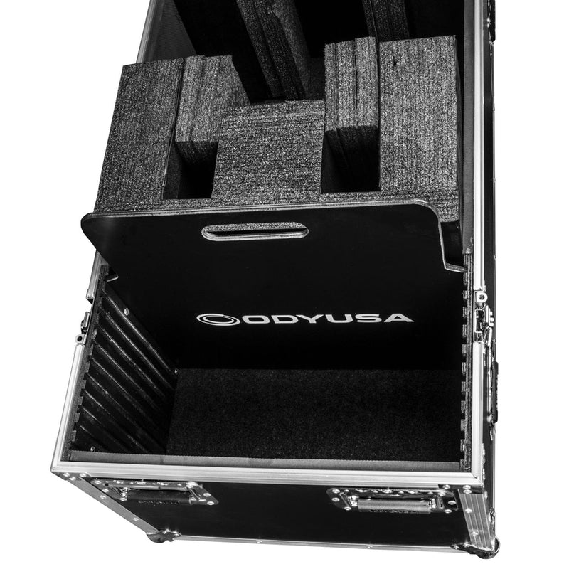 Odyssey FZ2FSM40W - Boîtier pour écran plat double 40-43″ avec roulettes