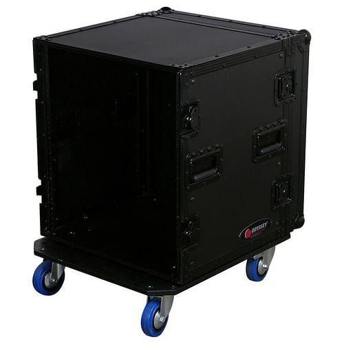 Odyssey FZAR12WBL - Rack d'ampli pro 12U noir avec roulettes