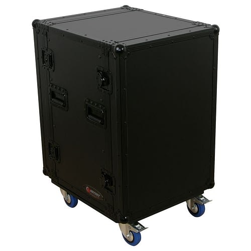 Odyssey FZAR16WBL - Rack d'ampli pro 16U noir avec roulettes