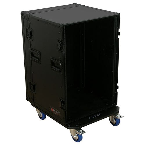 Odyssey FZAR16WBL - Black 16U Pro Amp Rack with Casters