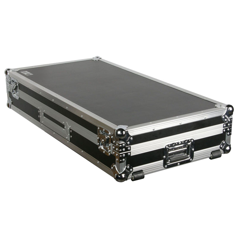 Odyssey FZBM10W Format DJ Mixer and Two Battle Position Turntables Flight Coffin Case - 10″