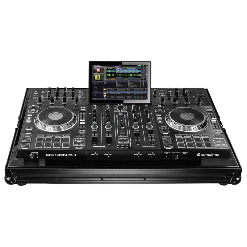 Odyssey FZDNPRIME4BL Flight-case Denon Prime 4 noir à profil bas