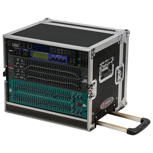 Odyssey FZER8HW - Rack d'effets sur chariot 8U Pro avec roulettes