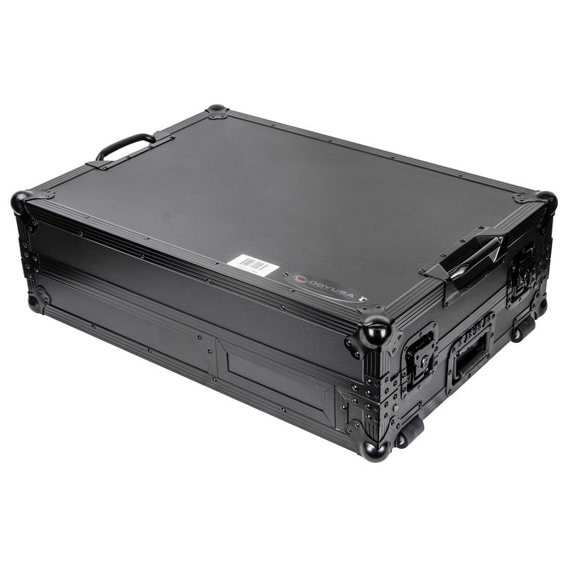 Odyssey FZGS1RA1272WBL Flight case compact réversible Rane Twelve et Rane Seventy/Seventy-Two Battle DJ Coffin avec plateforme Glide (Noir)