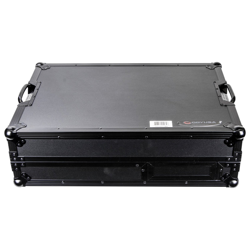 Odyssey FZGS1RA1272WBL Flight case compact réversible Rane Twelve et Rane Seventy/Seventy-Two Battle DJ Coffin avec plateforme Glide (Noir)