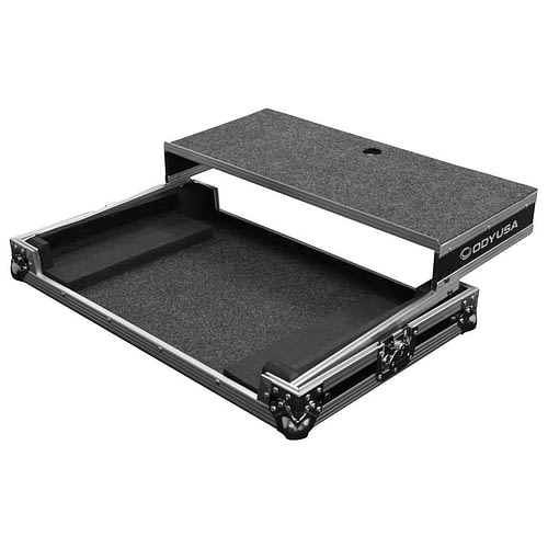 Odyssey FZGSDJC1L Flight-case universel pour contrôleur DJ de grande taille avec plateforme coulissante – Moyen/Grand