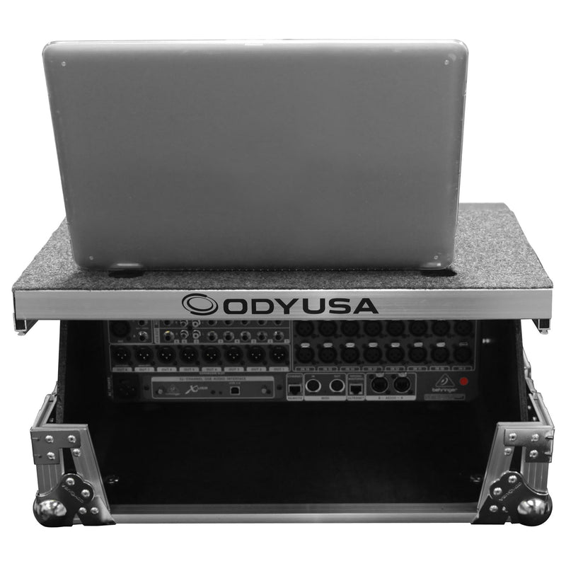 Odyssey FZGSMX1913 - Flight-case de mixage universel montable en rack 13U avec plateforme coulissante