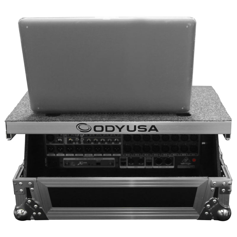 Odyssey FZGSMX1913 - Universal 13U Rack Mountable Mixer Flight Case with Glide Platform