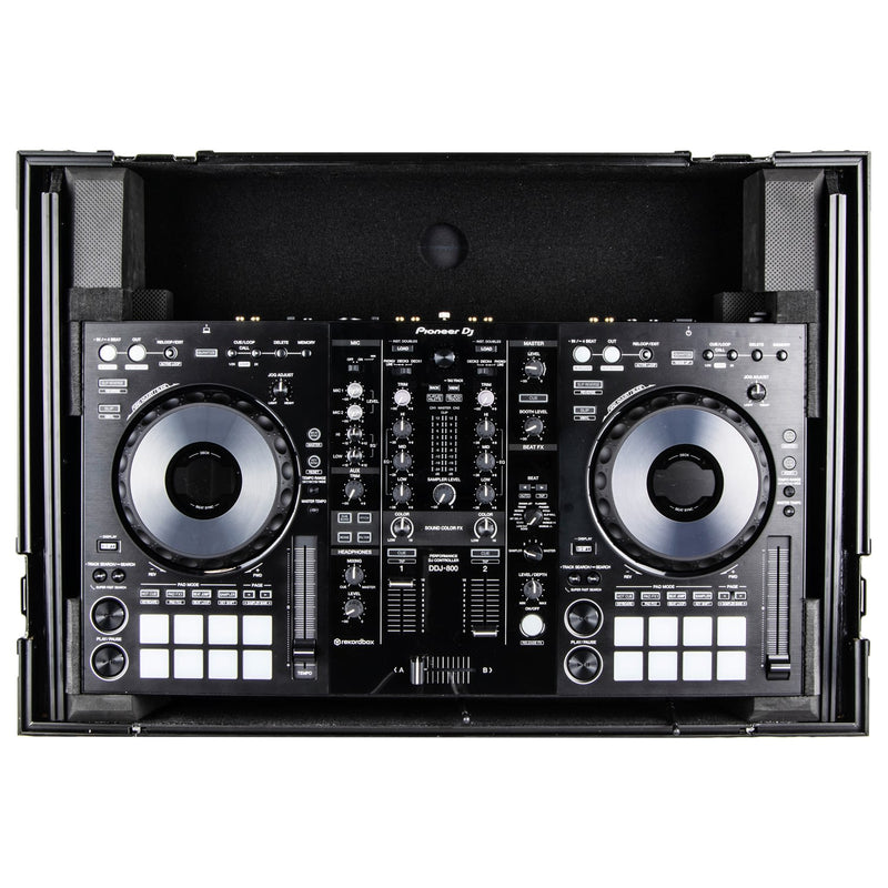 Odyssey FZGSPIXDJRR1BL Pioneer XDJ-RR Bottom 1U Rack Space Flight Case avec plateforme Glide (Noir)