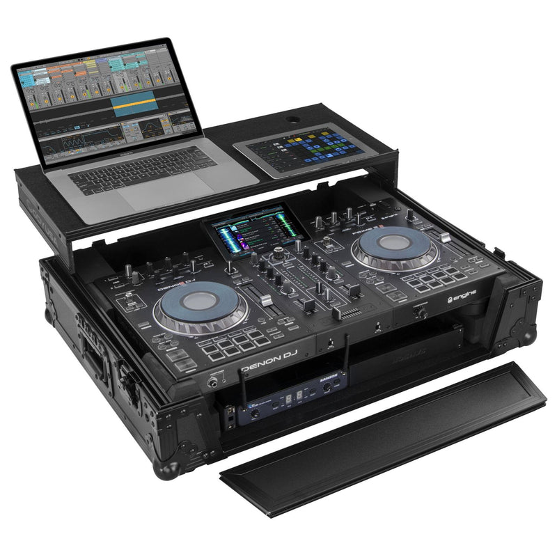 Odyssey FZGSPRIME2BL - Flight-case Denon Prime 2 Glide Style Noir