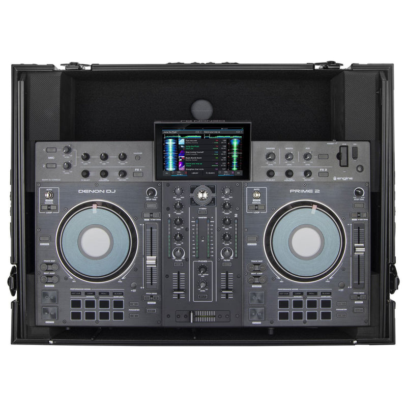 Odyssey FZGSPRIME2BL - Flight-case Denon Prime 2 Glide Style Noir