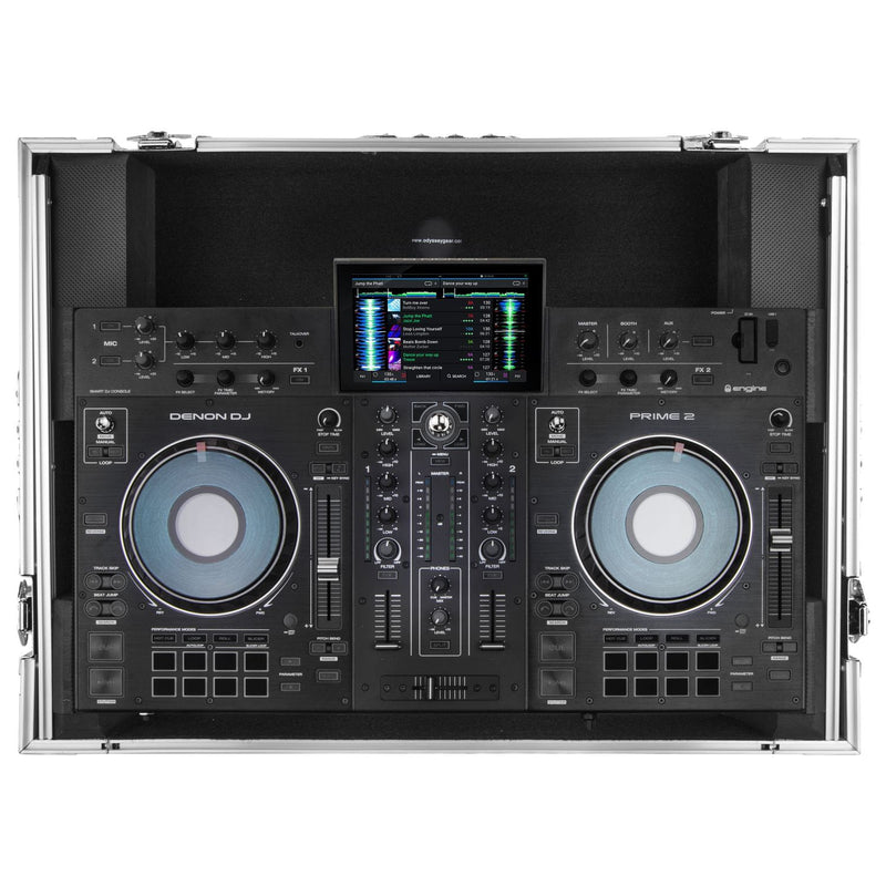 Flight-case Odyssey FZGSPRIME2 Denon Prime 2 Glide Style