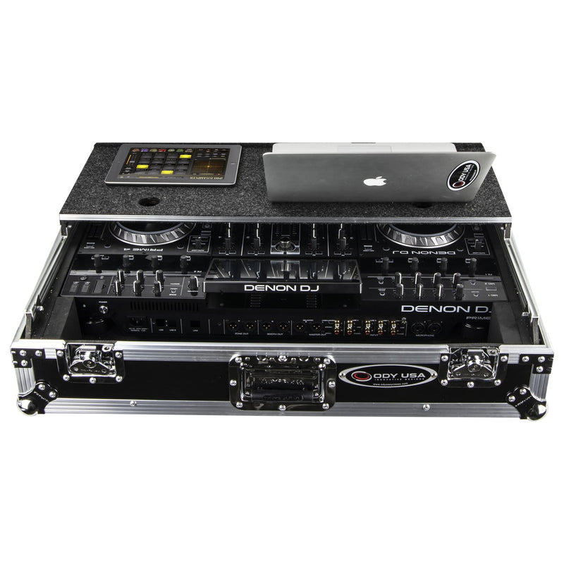 Odyssey FZGSPRIME4 Denon Prime 4 Flight Case w/Glide Platform