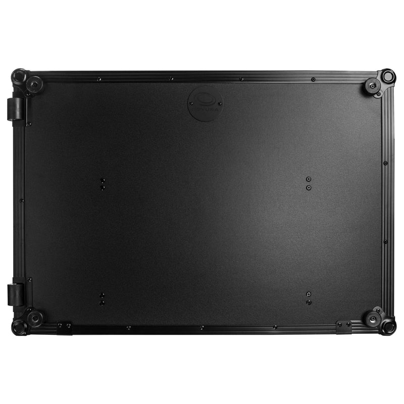 Odyssey FZGSPRIME4W2BL Denon Prime 4 Black Flight Case w/Patented Glide Laptop Platform and 2U Rack Space