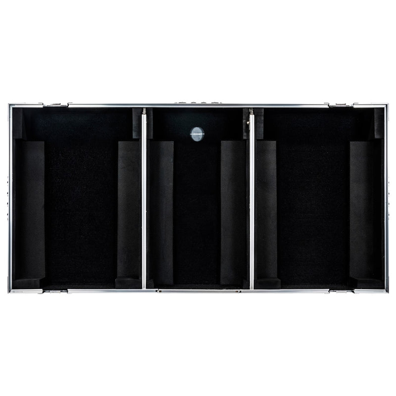 Odyssey FZGSRANE1272W Low Profile Rane Twelve et Rane Seventy/Seventy-Two Coffin Flight Case avec plateforme coulissante