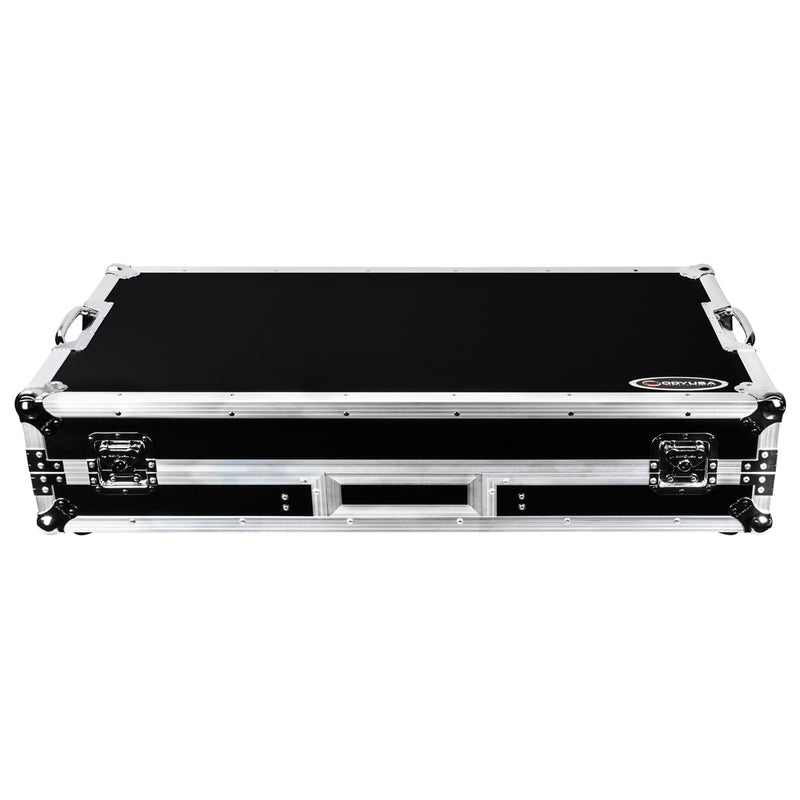 Odyssey FZGSRANE1272W Low Profile Rane Twelve et Rane Seventy/Seventy-Two Coffin Flight Case avec plateforme coulissante