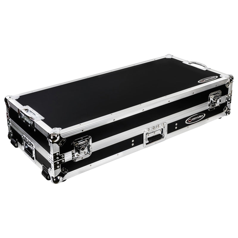 Odyssey FZGSRANE1272W Low Profile Rane Twelve et Rane Seventy/Seventy-Two Coffin Flight Case avec plateforme coulissante