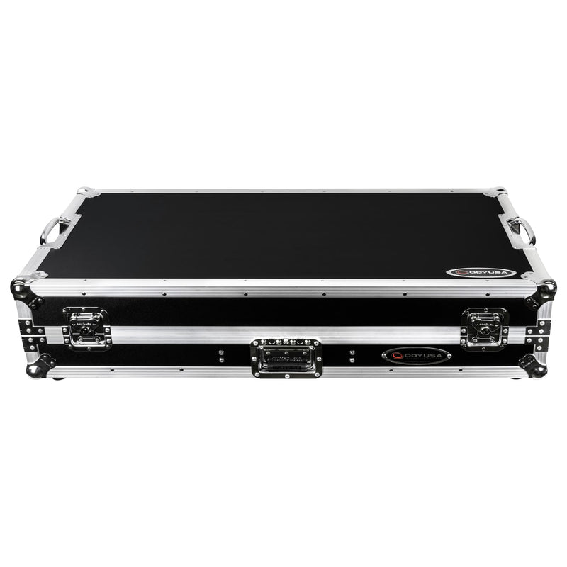 Odyssey FZGSRANE1272W Low Profile Rane Twelve et Rane Seventy/Seventy-Two Coffin Flight Case avec plateforme coulissante