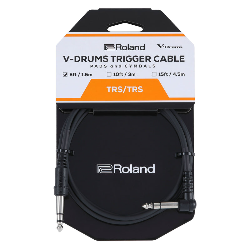 Roland PCS-5-TRA Electronic Percussion Trigger Cable 1/4 Inch TRS 5ft.