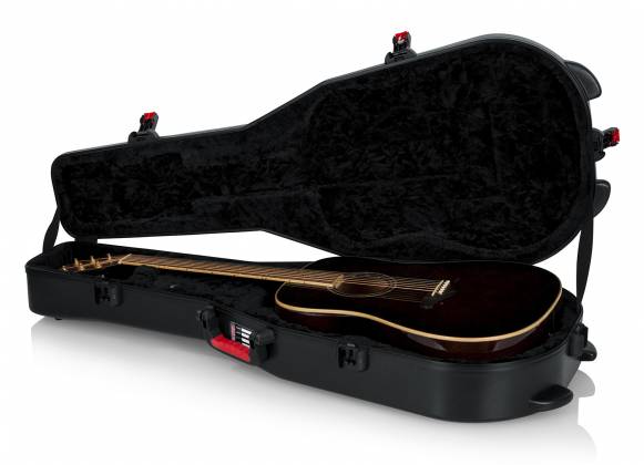 Gator GTSA-GTRDREAD TSA Series ATA Étui pour guitare acoustique Dreadnought en polyéthylène moulé