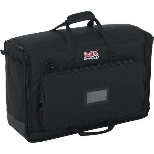 Gator G-Lcd-Tote-Smx2 Transport Bag For Two 19-24 Lcd Screens - Red One Music