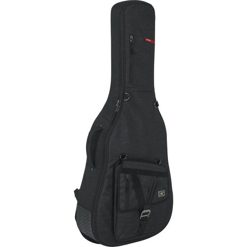 Gator GT-JUMBO-BLK Transit Series Gig Bag For Jumbo Acoustic Guitar - Charcoal Black