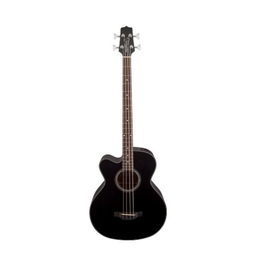 Takamine Gb30Celh-Blk Left Handed Acoustic Electric Bass Guitar Black - Red One Music