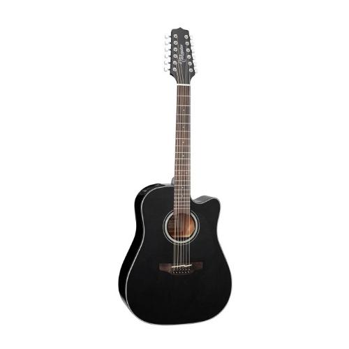 Takamine Gd30Ce-12Blk Dreadnought Black12St Acoustic Electric Guitar - Red One Music