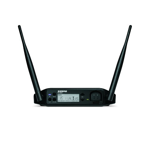 Shure GLXD14+ Dual Band Wireless System with GLXD4+ Tabletop Receiver GLXD1+ Bodypack Transmitter and WL185 Lavalier Microphone