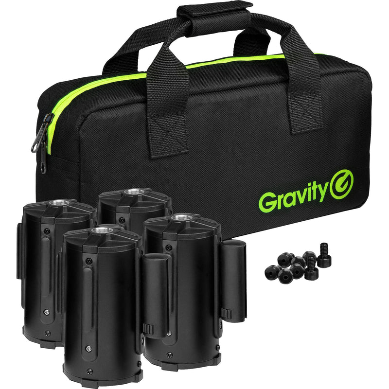 Gravity GR-GSABELT1BSET1 Cassettes de barrière de foule pour montage sur support avec sac