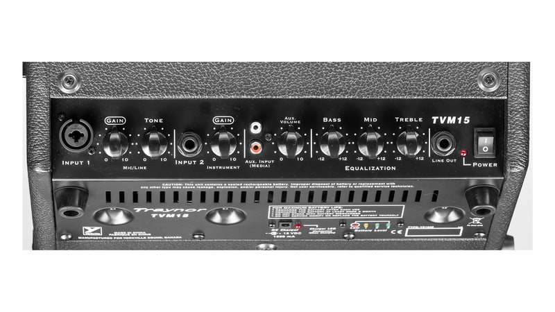 Traynor TVM15 Travel Mate 15W Battery-Powered Amp