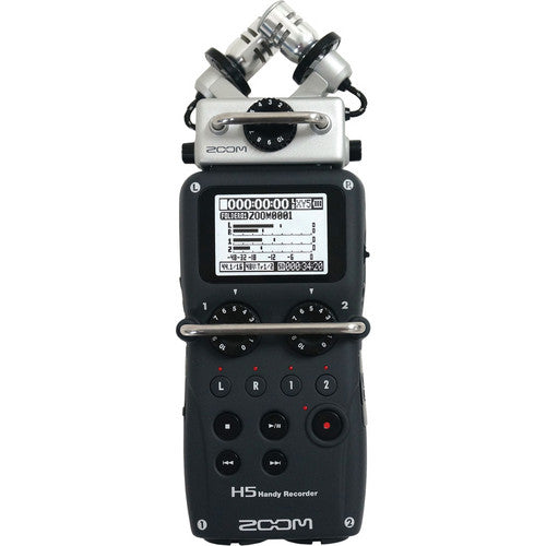 Zoom H5 Handy Recorder With Interchangeable Microphone System - Red One Music