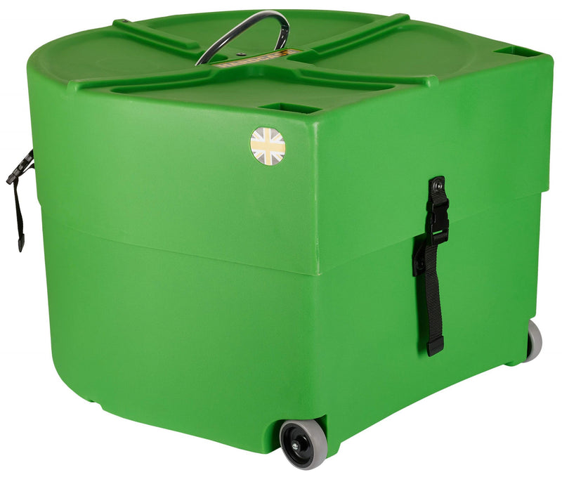 Hardcase HNP18BLG Étui pour grosse caisse 18" avec roulettes et poignée de traction (vert clair)
