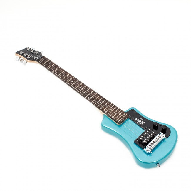 Hofner SHORTY Electric Guitar with 1 Humbucker Pickup Comes with Gig Bag - Blue