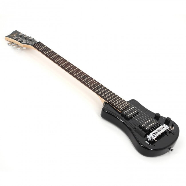 Hofner SHORTY DELUXE Short Scale Electric Guitar (Black)