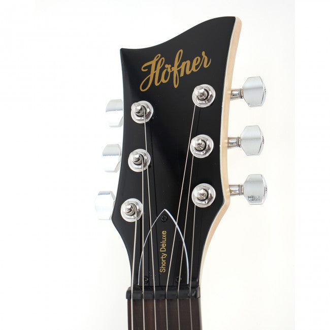 Hofner SHORTY DELUXE Guitare électrique 2 Humbucker Livré avec Gig Bag - Noir