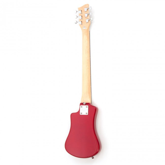 Hofner SHORTY Electric Guitar with 1 Humbucker Pickup Comes with Gig Bag - Red